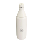 Gourde écologique à double ouverture 600 ml Stanley All Day Slim couleur beige vue impression avec logo 2