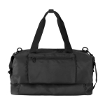Sac de voyage écologique pour un usage pratique et confortable 42 L couleur noir deuxième vue frontale