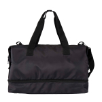 Sac de voyage écologique pour un usage pratique et confortable 42 L couleur noir deuxième vue arrière