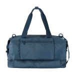 Sac de voyage écologique pour un usage pratique et confortable 42 L couleur cyan deuxième vue frontale