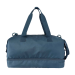 Sac de voyage écologique pour un usage pratique et confortable 42 L couleur cyan deuxième vue arrière