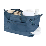 Sac de voyage écologique pour un usage pratique et confortable 42 L couleur cyan troisième vue