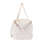 Sac de voyage écologique pour un usage pratique et confortable 42 L couleur blanc cassé vue latérale