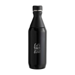 Gourde en inox recyclé à double ouverture 350 ml Stanley All Day Slim couleur noir vue impression avec logo 2