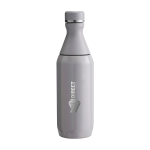 Gourde en inox recyclé à double ouverture 350 ml Stanley All Day Slim couleur gris vue impression avec logo 2