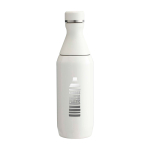 Gourde en inox recyclé à double ouverture 350 ml Stanley All Day Slim couleur beige vue impression avec logo 2