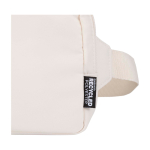 Sac bandoulière de voyage en polyester recyclé avec compartiment 1 L couleur blanc cassé vue détail 1