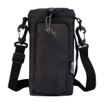 Sac de voyage pour bouteilles en matériaux écologiques 2 L couleur noir deuxième vue frontale