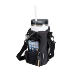 Sac de voyage pour bouteilles en matériaux écologiques 2 L couleur noir