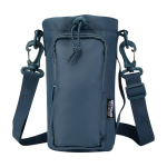 Sac de voyage pour bouteilles en matériaux écologiques 2 L couleur cyan deuxième vue frontale