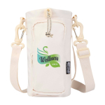 Sac de voyage pour bouteilles en matériaux écologiques 2 L couleur blanc cassé