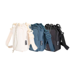 Sac de voyage pour bouteilles en matériaux écologiques 2 L couleur blanc cassé deuxième vue en couleurs