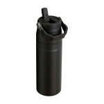 Bouteille en inox recyclé avec paille 700 ml Stanley IceFlow™ 2.0 couleur noir