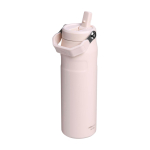 Bouteille en inox recyclé avec paille 700 ml Stanley IceFlow™ 2.0 couleur rose clair 