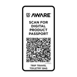 Trousse de toilette en polyester recyclé avec grand compartiment 6 L couleur noir troisième vue