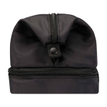 Trousse de toilette en polyester recyclé avec grand compartiment 6 L couleur noir vue latérale