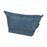 Trousse de toilette en polyester recyclé avec grand compartiment 6 L couleur cyan