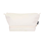 Trousse de toilette en polyester recyclé avec grand compartiment 6 L couleur blanc cassé deuxième vue frontale