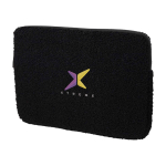 Housse pour ordinateur en sherpa recyclée avec poches intérieures 13” couleur noir