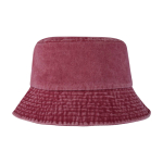 Bob en coton délavé au design intemporel 245 g/m² couleur bordeaux deuxième vue frontale