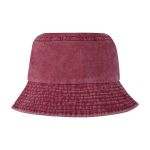 Bob en coton délavé au design intemporel 245 g/m² couleur bordeaux deuxième vue arrière