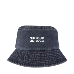 Bob en coton délavé au design intemporel 245 g/m² avec zone d'impression