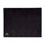 Plaid en sherpa recyclé doux et confortable 126 x 152 cm couleur noir