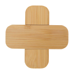 Dessous de plat en bambou petit format avec coins arrondis couleur naturel deuxième vue frontale
