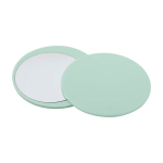 Miroir de maquillage élégant et coulissant pour des retouches rapides couleur vert doux