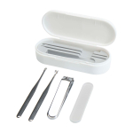 Set de manucure contenant tous les outils essentiels couleur blanc deuxième vue