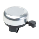 Sonnette de vélo en aluminium et plastique avec un son puissant couleur argenté