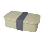 Lunch box en plastique recyclé pour entreprise 800 ml couleur beige