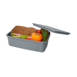 Lunch box en plastique recyclé pour entreprise 800 ml couleur gris foncé deuxième vue