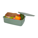Lunch box en plastique recyclé pour entreprise 800 ml couleur vert pastel deuxième vue