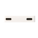 Hub USB 4 ports avec sorties USB type A et type C couleur blanc