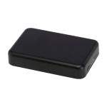 Batterie externe sans fil magnétique en plastique recyclé 10 000 mAh couleur noir deuxième vue