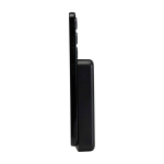 Batterie externe sans fil magnétique en plastique recyclé 10 000 mAh couleur noir vue latérale