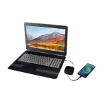 Câble rétractable 5-en-1 à charge rapide et transfert de données 100 W couleur noir quatrième vue