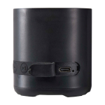 Enceinte sans fil en plastique recyclé avec micro intégré 3 W couleur noir vue détail 1