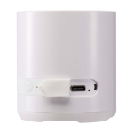 Enceinte sans fil en plastique recyclé avec micro intégré 3 W couleur blanc vue détail 1