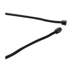 Tour de cou pour téléphone avec détail en bambou écologique au centre couleur noir vue détail 1