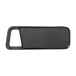 Powerbank écologique résistante à l’eau avec mousqueton 5 000 mAh couleur noir deuxième vue frontale