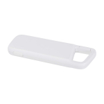 Powerbank écologique résistante à l’eau avec mousqueton 5 000 mAh couleur blanc deuxième vue