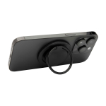 Support magnétique pour téléphone avec anneau de maintien couleur noir