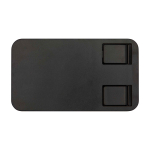 Support pliable pour téléphone avec base en métal et fixation d’angle couleur noir deuxième vue frontale