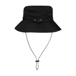 Chapeau de type bob en nylon au design pliable 100 g/m² couleur noir deuxième vue arrière