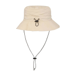 Chapeau de type bob en nylon au design pliable 100 g/m² couleur ivoire deuxième vue arrière