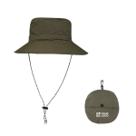Chapeau de type bob en nylon au design pliable 100 g/m² avec zone d'impression