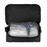 Trousse de premiers secours avec 31 articles d’urgence essentiels couleur noir deuxième vue