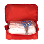 Trousse de premiers secours avec 31 articles d’urgence essentiels couleur rouge deuxième vue